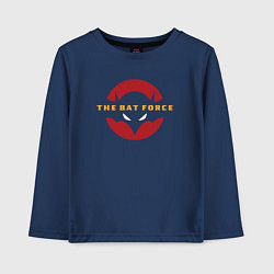 Лонгслив хлопковый детский The bat force, цвет: тёмно-синий