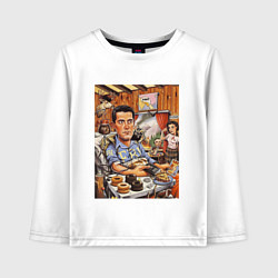 Детский лонгслив Кофе по венам