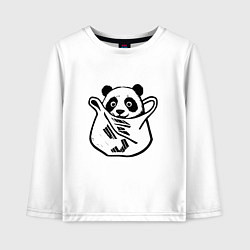 Детский лонгслив Милая панда в пакете