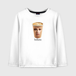 Лонгслив хлопковый детский Беллатте Сумерки мем Белла, цвет: белый