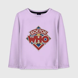 Лонгслив хлопковый детский Doctor Who, цвет: лаванда