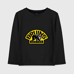 Лонгслив хлопковый детский HC Boston Bruins Label, цвет: черный