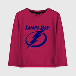 Лонгслив хлопковый детский HC Tampa Bay, цвет: маджента