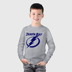 Лонгслив хлопковый детский HC Tampa Bay, цвет: меланж — фото 2
