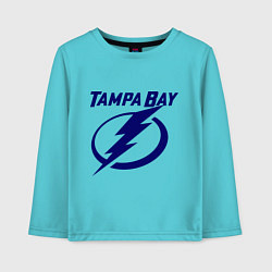 Лонгслив хлопковый детский HC Tampa Bay, цвет: бирюзовый