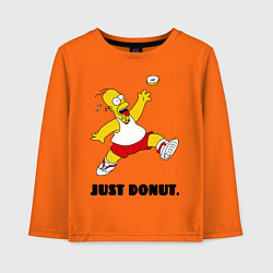 Лонгслив хлопковый детский Just Donut, цвет: оранжевый