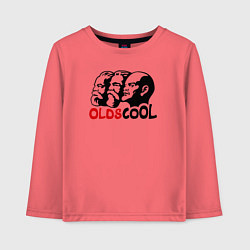 Лонгслив хлопковый детский Oldscool USSR, цвет: коралловый