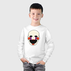 Лонгслив хлопковый детский Puppet FNAF Марионетка, цвет: белый — фото 2