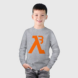 Лонгслив хлопковый детский Half-Life 3: Orange, цвет: меланж — фото 2
