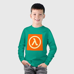 Лонгслив хлопковый детский Half-Life, цвет: зеленый — фото 2