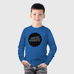 Лонгслив хлопковый детский Arctic Monkeys: Black, цвет: синий — фото 2