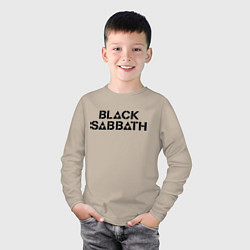 Лонгслив хлопковый детский Black Sabbath, цвет: миндальный — фото 2