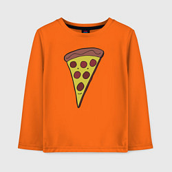 Лонгслив хлопковый детский Pizza man, цвет: оранжевый