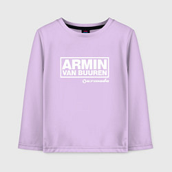 Лонгслив хлопковый детский Armin van Buuren, цвет: лаванда