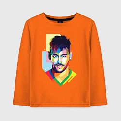 Лонгслив хлопковый детский Neymar: fun-art, цвет: оранжевый