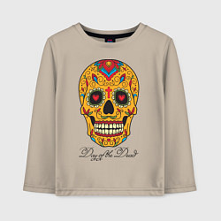 Детский лонгслив Мексиканский череп