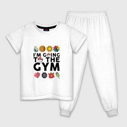 Детская пижама Pokemon Im going to the gym (black)