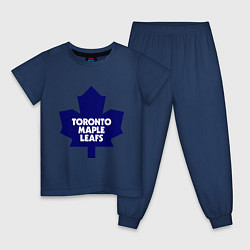 Пижама хлопковая детская Toronto Maple Leafs, цвет: тёмно-синий