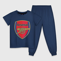 Пижама хлопковая детская Arsenal FC, цвет: тёмно-синий
