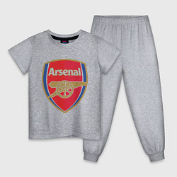 Пижама хлопковая детская Arsenal FC, цвет: меланж