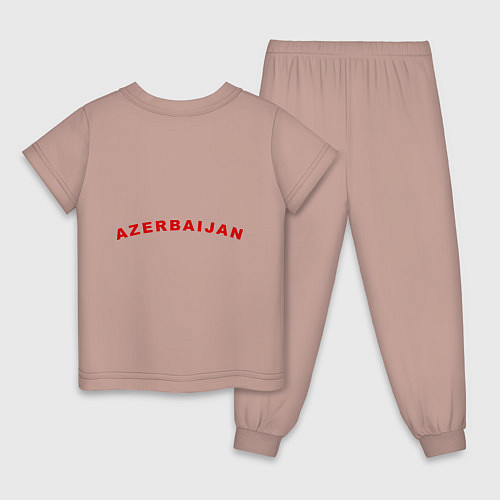 Детская пижама Azerbaijan map / Пыльно-розовый – фото 2