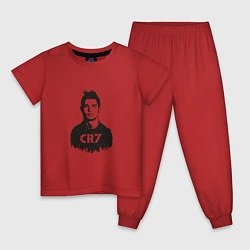 Пижама хлопковая детская Ronaldo CR7, цвет: красный