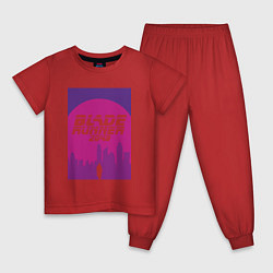 Пижама хлопковая детская Blade Runner 2049: Purple, цвет: красный