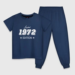 Пижама хлопковая детская Limited Edition 1972, цвет: тёмно-синий
