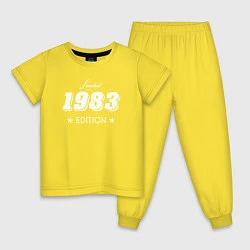 Пижама хлопковая детская Limited Edition 1983, цвет: желтый