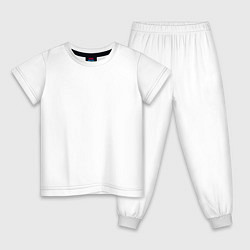 Пижама хлопковая детская Год выпуска 1988, цвет: белый