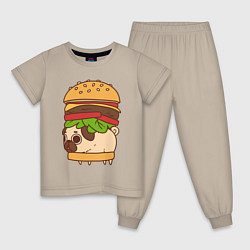 Детская пижама Мопс-бургер