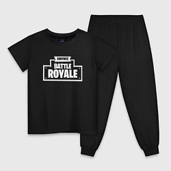 Пижама хлопковая детская Fortnite: Battle Royale, цвет: черный