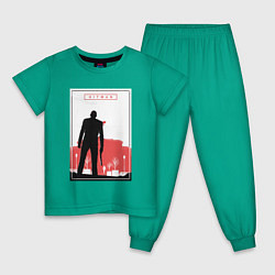 Пижама хлопковая детская Hitman: City Killer, цвет: зеленый