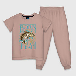 Детская пижама Born to Fish