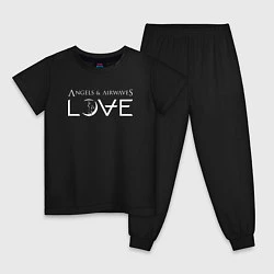 Пижама хлопковая детская Love AVA, цвет: черный