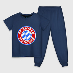 Пижама хлопковая детская Bayern Munchen FC, цвет: тёмно-синий