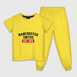 Детская пижама FC Manchester United Est. 1878