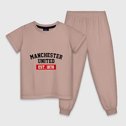 Детская пижама FC Manchester United Est. 1878