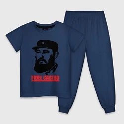 Пижама хлопковая детская Fidel Castro, цвет: тёмно-синий