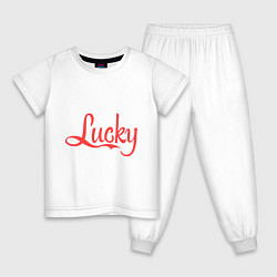 Детская пижама Lucky logo