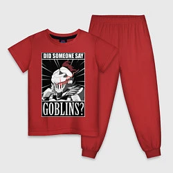 Пижама хлопковая детская Убийца гоблинов 9, цвет: красный