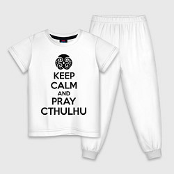 Детская пижама Keep Calm & Pray Cthulhu