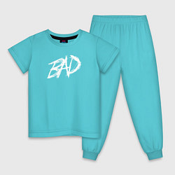 Пижама хлопковая детская XXXTentacion: BAD, цвет: бирюзовый