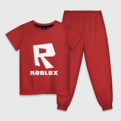 Пижама хлопковая детская ROBLOX, цвет: красный