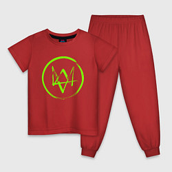 Детская пижама Watch Dogs: Green Logo