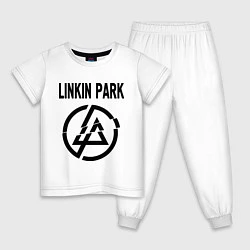 Пижама хлопковая детская Linkin Park, цвет: белый