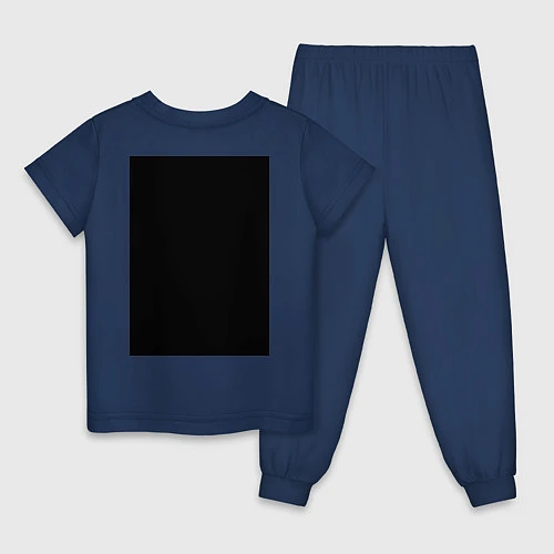 Детская пижама Billie Eilish / Тёмно-синий – фото 2