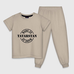 Пижама хлопковая детская Made in Tatarstan, цвет: миндальный