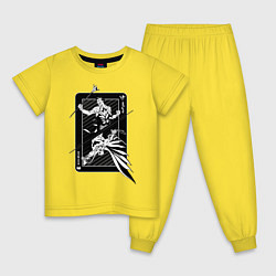 Пижама хлопковая детская Batman vs Joker, цвет: желтый