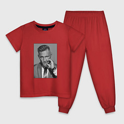 Пижама хлопковая детская Conor McGregor, цвет: красный